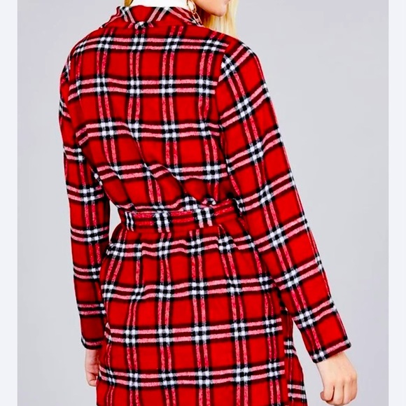 Red plaid jacket - Picture 3 of 3